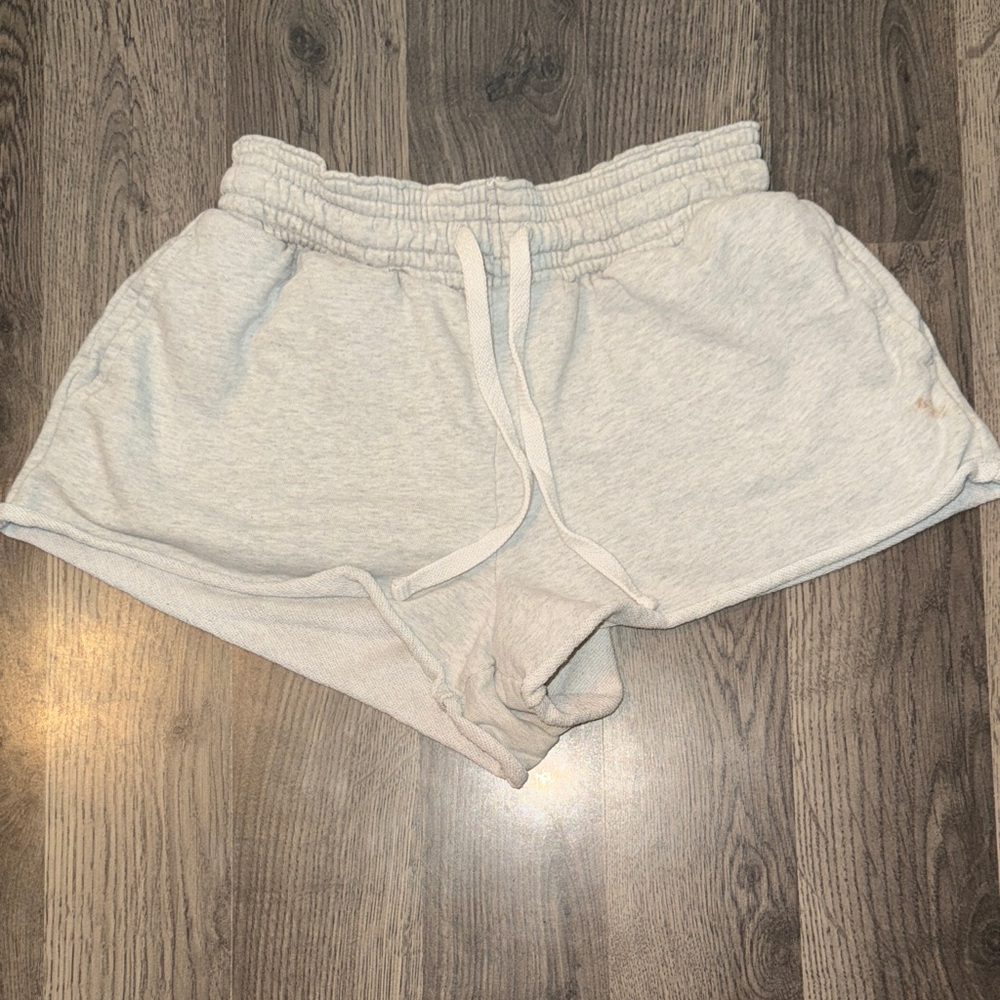 American Eagle Outfitters Light Gray Athletic Lounge Shorts